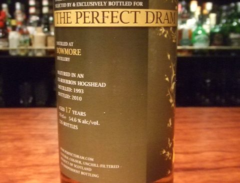 ウイスキーエージェンシー”The Perfect Dram”ボウモア17年　54.6％