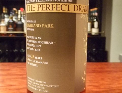 ウイスキーエージェンシー”The Perfect Dram”ハイランドパーク33年　52.3%