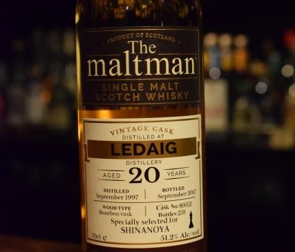 The Malt Man   Ledaig 20y  for SHINANOYA   51.2%